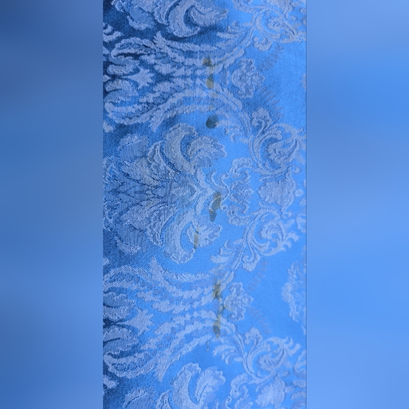 Rare-Vintage "Hanukkah" Blue Damask-Tablecloth Large 58 x 139" - Picture 10 of 14